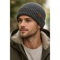 PANAMA JACK - Gorro Hombre Lana Negro