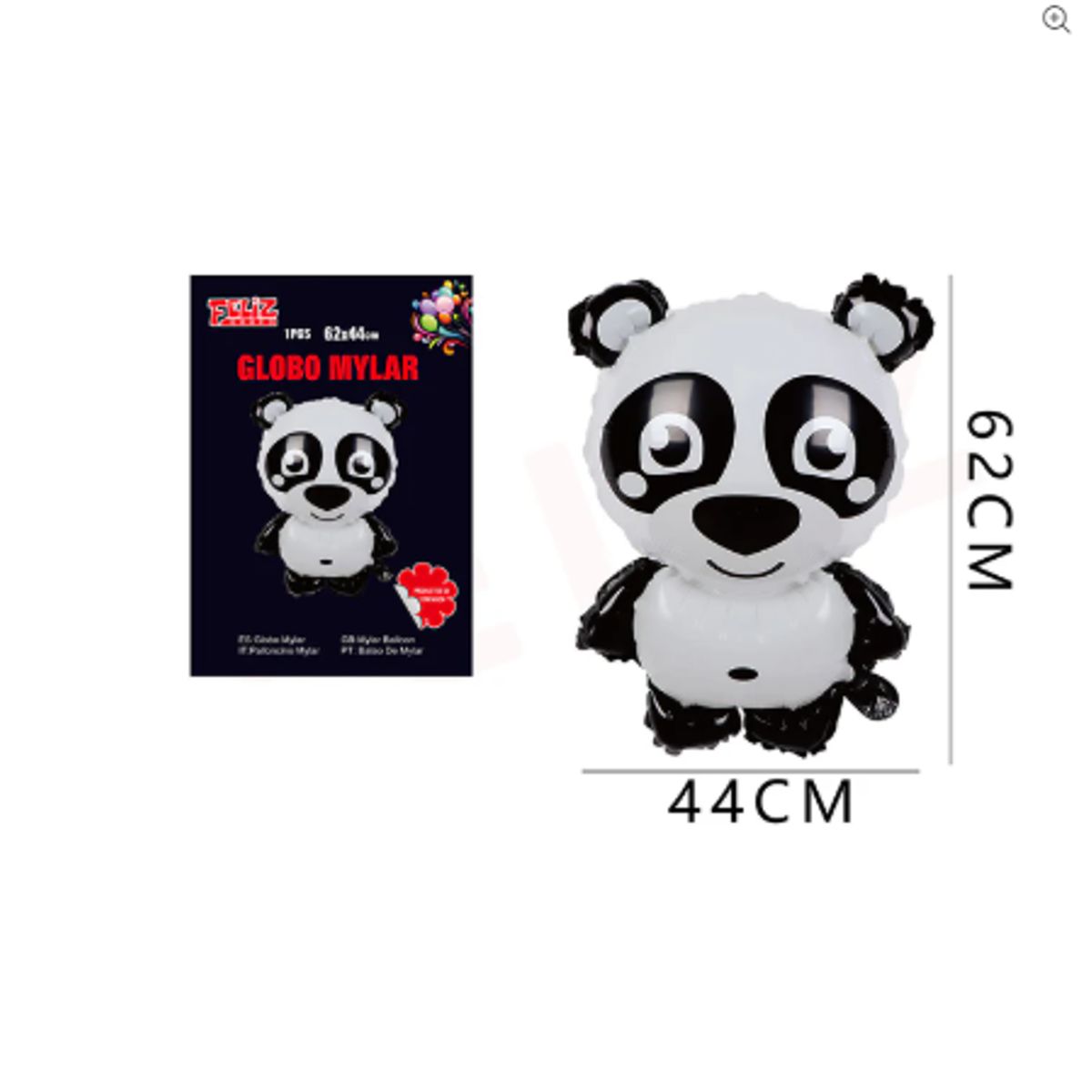 GENERICO - Globo de Oso Panda 44x62cm