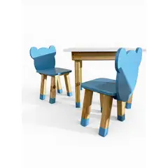 GENERICO - Set de 2 sillas y mesa para niños