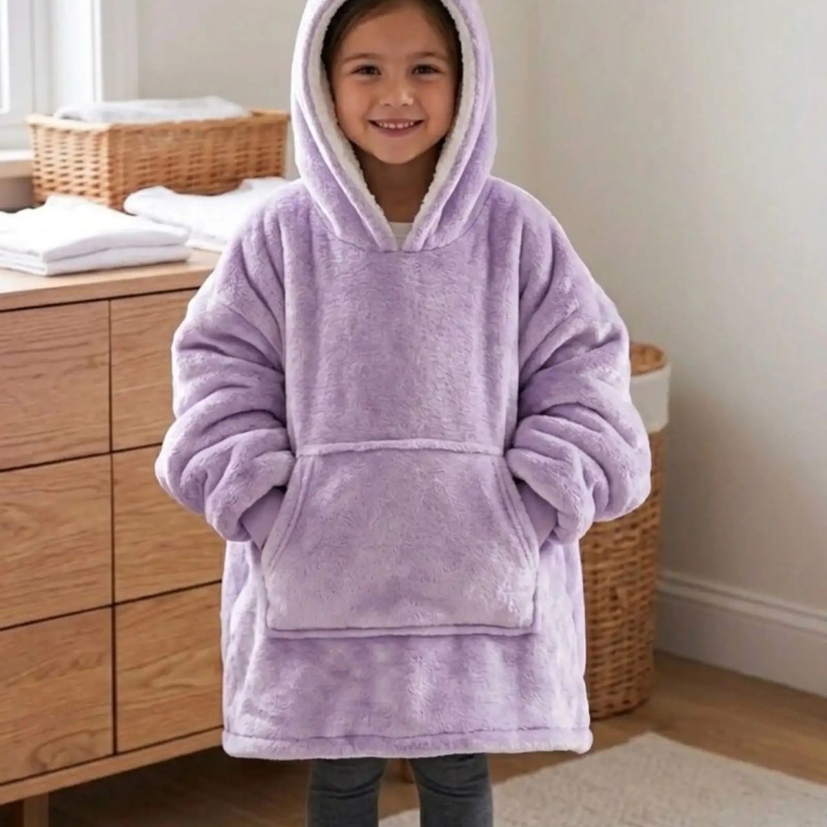 DIANA - Maxi Polerón Oversize Premium Extra Suave y Térmico Niño y Niña