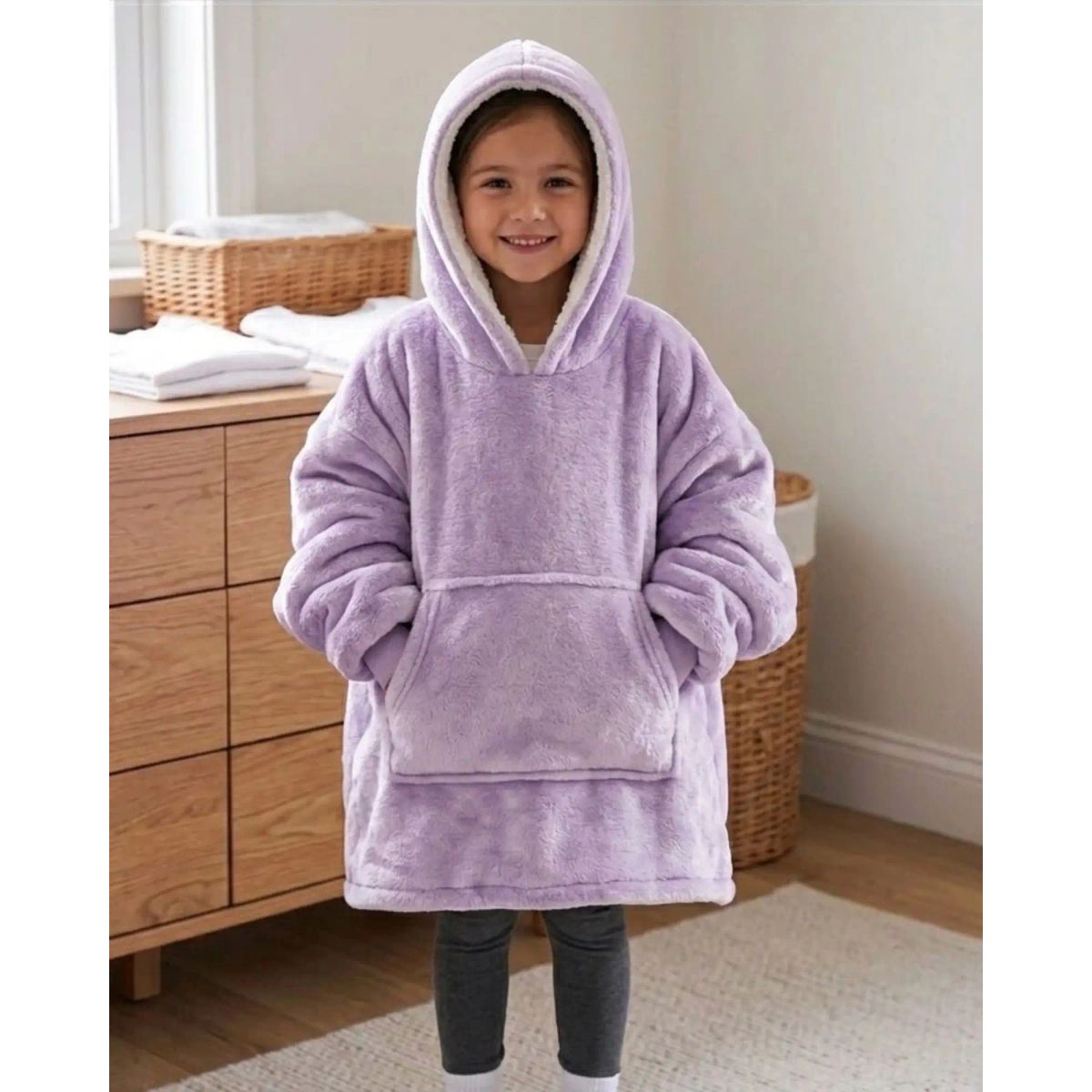 DIANA - Maxi Polerón Oversize Premium Extra Suave y Térmico Niño y Niña