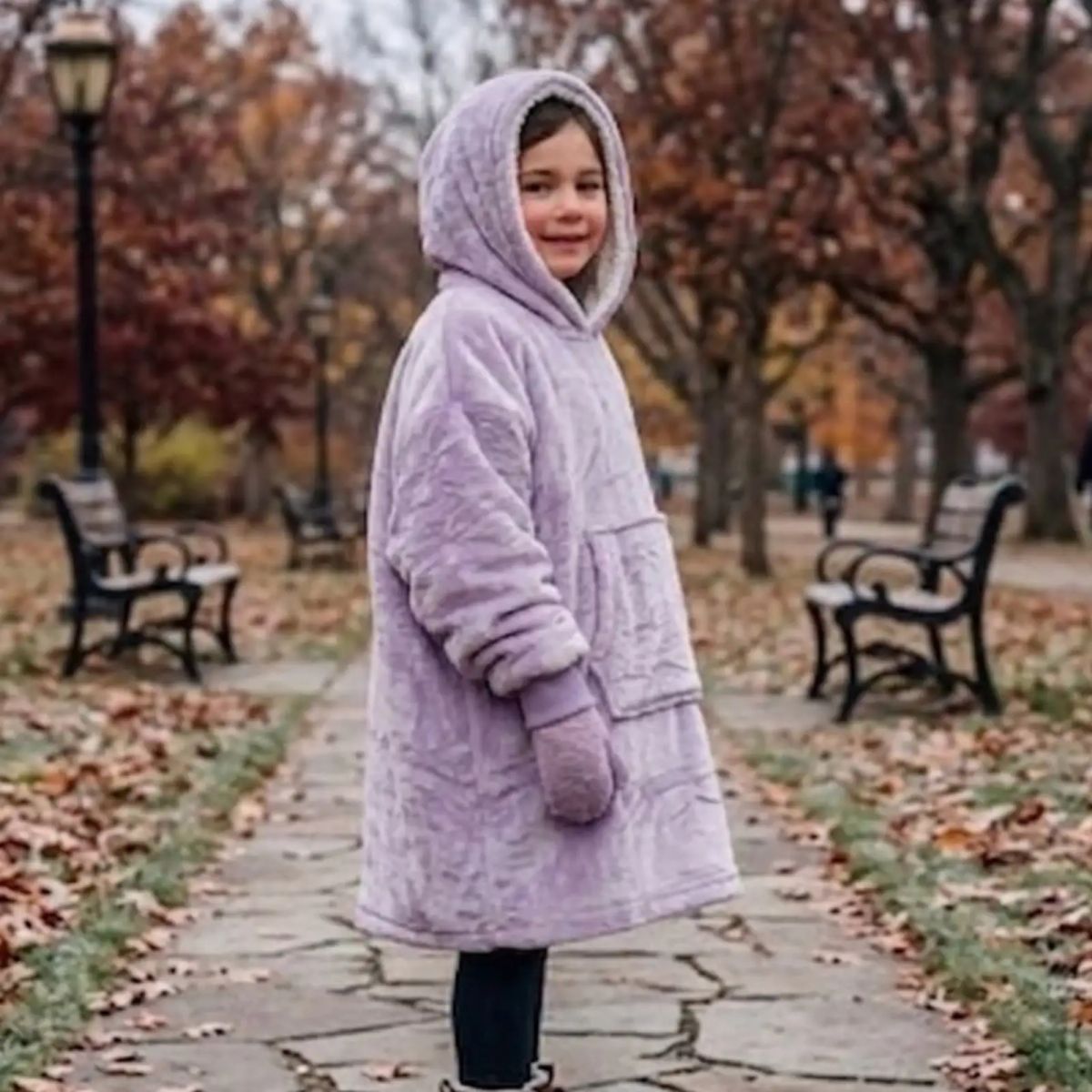 DIANA - Maxi Polerón Oversize Premium Extra Suave y Térmico Niño y Niña