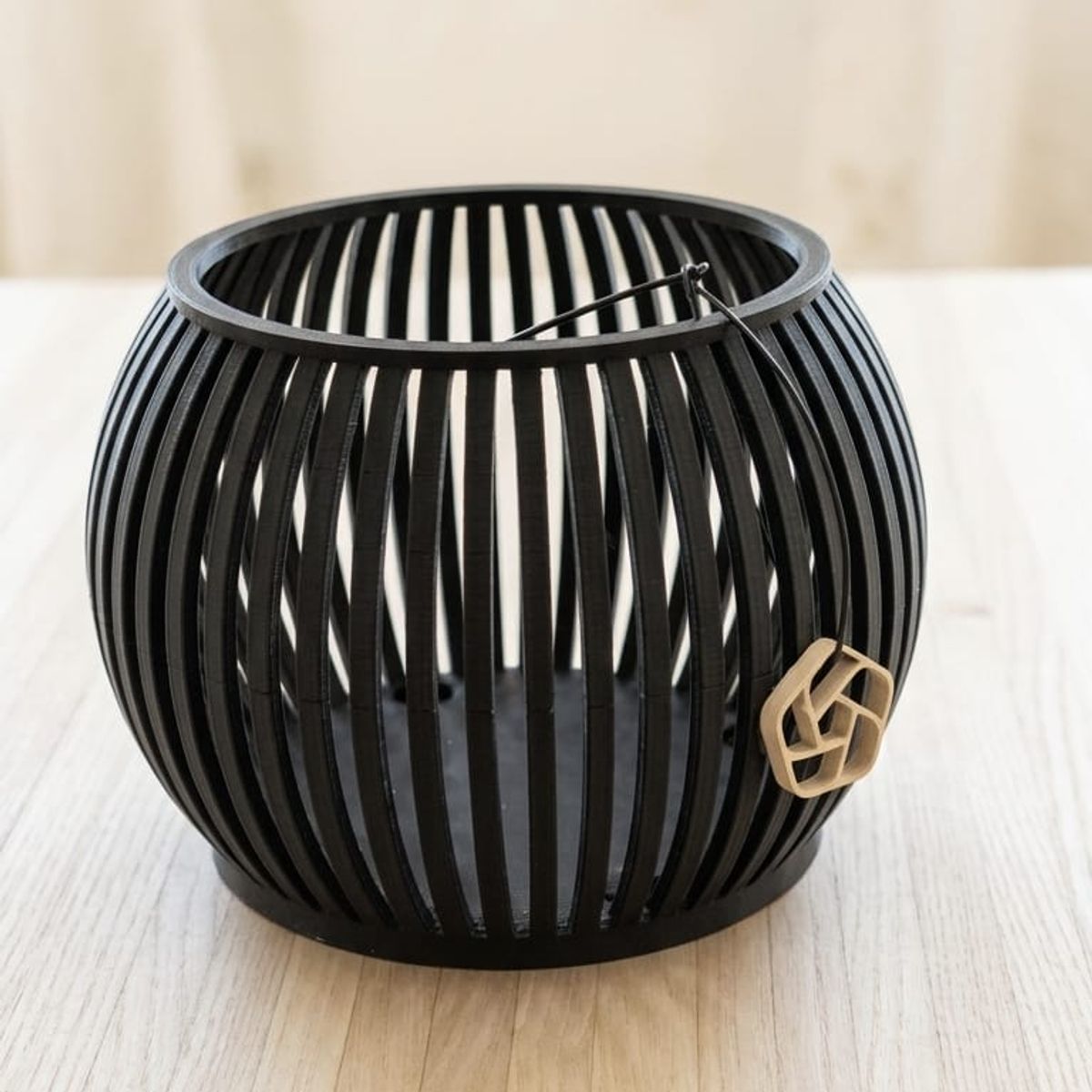 GENERICO - Macetero para orquideas grandes Linea Zen color negro 18 cm