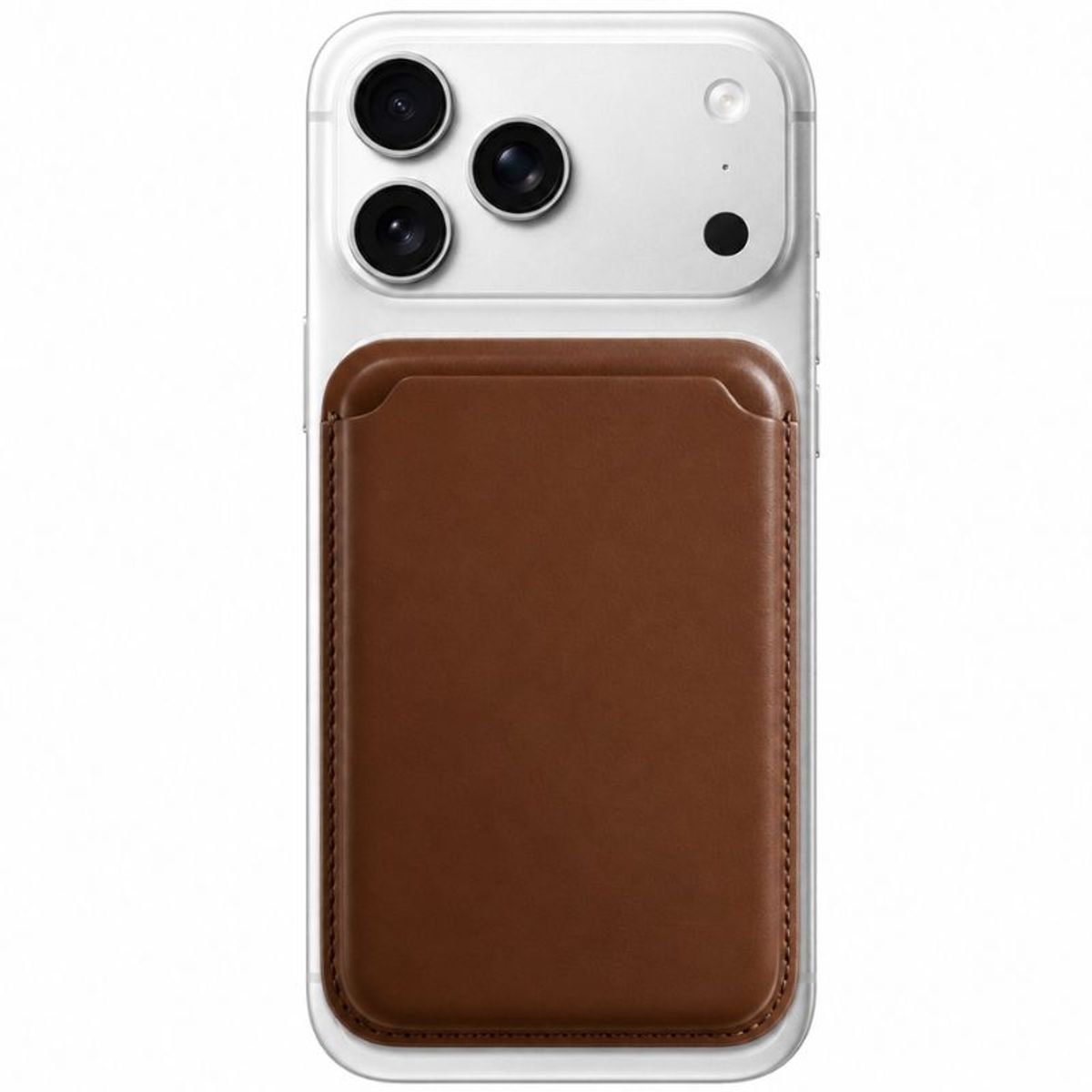 GENERICO - Billetera Tarjetero  Magnético Magsafe Marron para Iphone