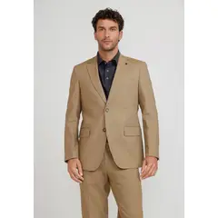 TRIAL - Chaqueta Hombre Lino Cesar Arena