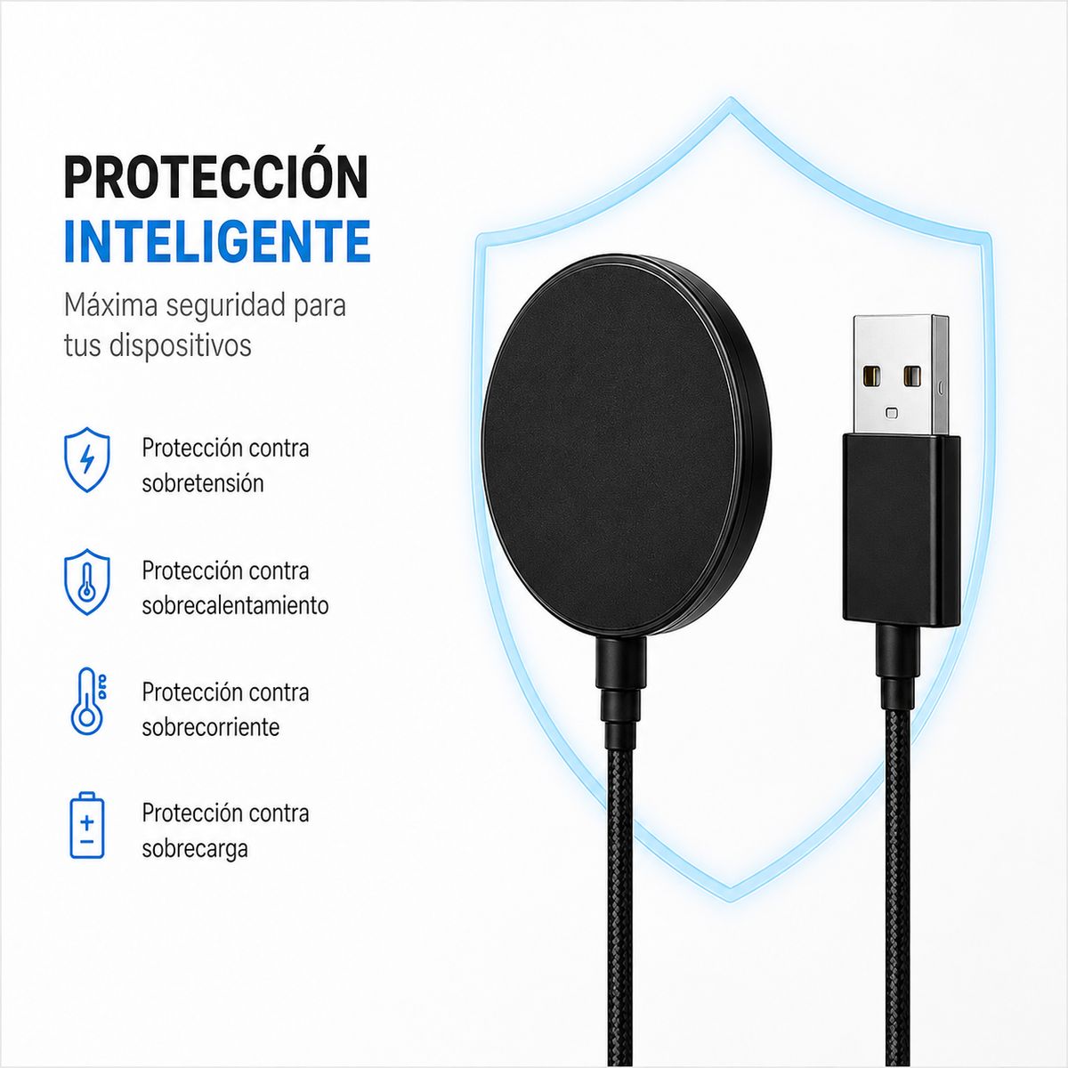 GENERICO - Cable smartwatch usb magnética inalámbrica para Samsung galaxy 12345