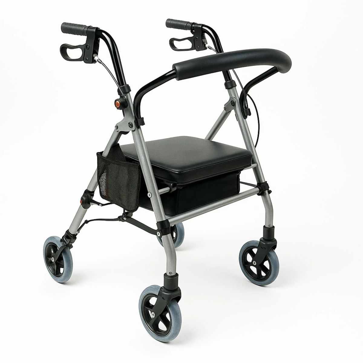 GLOMED - Andador 4 Ruedas Asiento Y Canasto Glomed RLS014