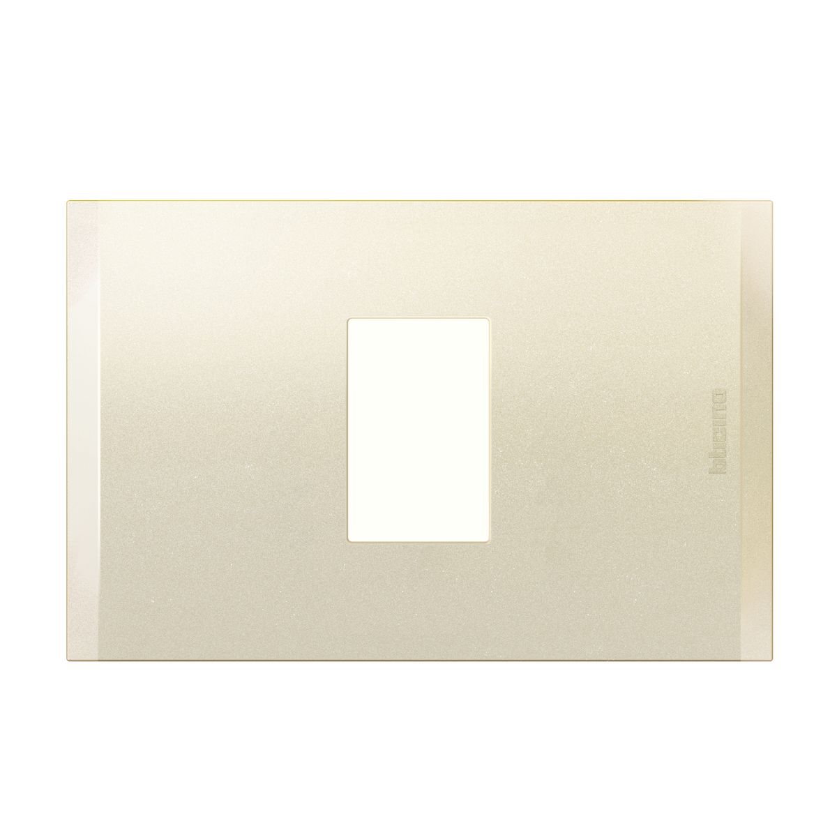 BTICINO - Placa 1 Puesto Perla Con Soporte Nobile