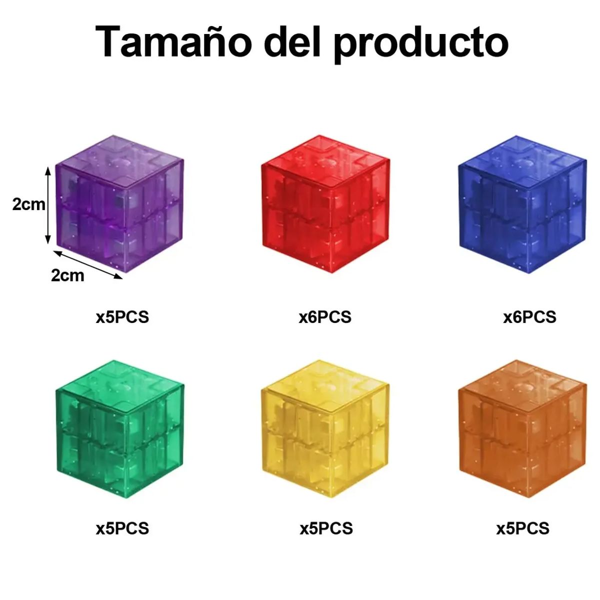 GENERICO - Juguete Didáctico 32 Bloques Construcción 6 Color Magnética