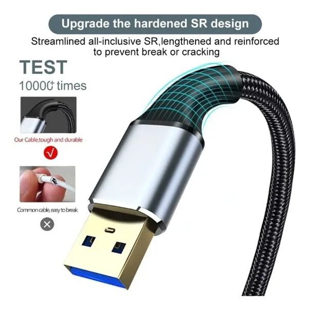 GENERICO Cable Extensión Usb 3.0 Macho Hembra 2mts 5gbs