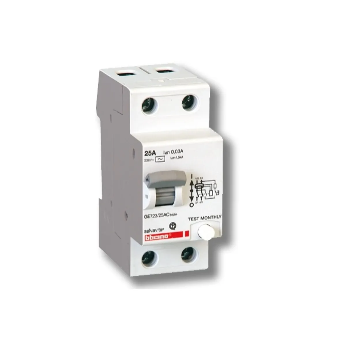 BTICINO - Interruptor Diferencial 2P 25A 30Ma
