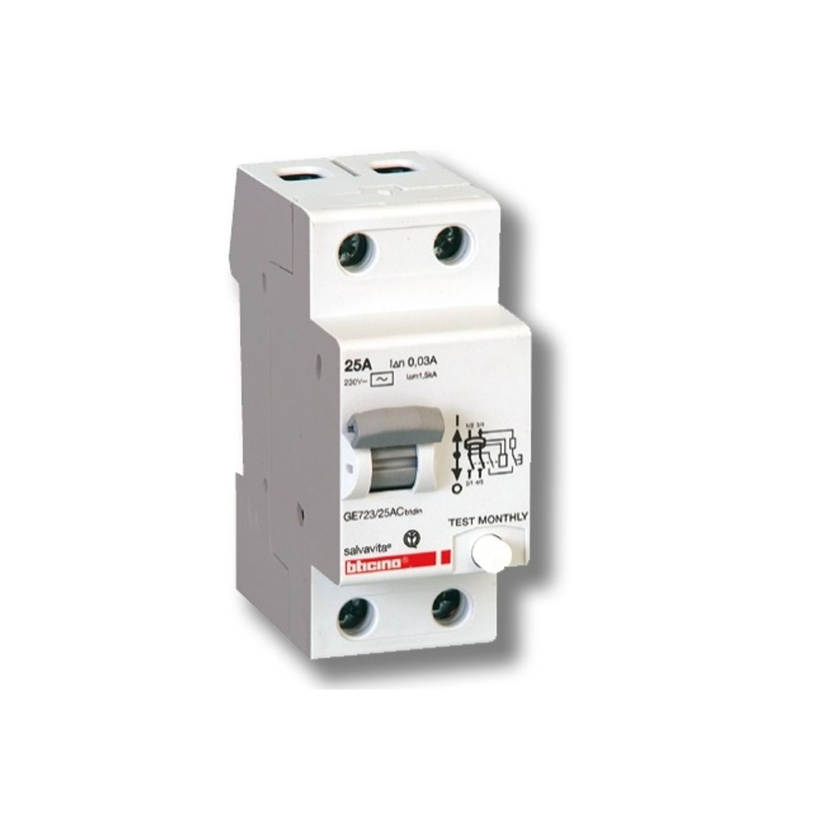 BTICINO - Interruptor Diferencial 2P 25A 30Ma