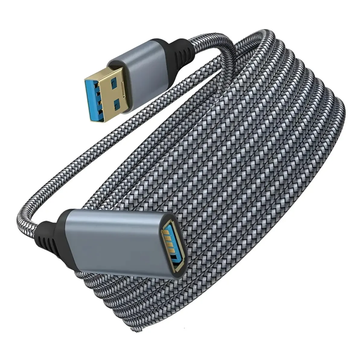 GENERICO - Cable Extensión Usb 3.0 Macho Hembra 5 mts 5gbs
