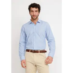 TRIAL - Camisa Rayada Algodón Europe Celeste