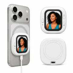 GENERICO - Pantalla Selfie Magnética para Celular 2.01 Recargable USB-C