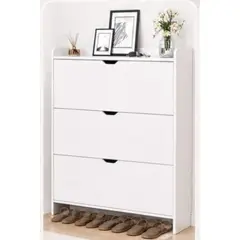 GENERICO - Zapatero Organizador Estante Zapato Hall Armario 115x100x17cm Blanco