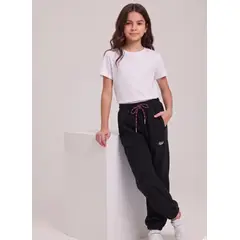 KIBOU - Pantalón Buzo Cotelé Niña Jogger Cordero Invierno Con Elástico