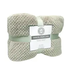 PALERMO - Manta Sherpa Pop Corn 160x130cm Microfibra Ultra Suave