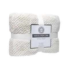 PALERMO - Manta Sherpa Pop Corn 160x130cm Microfibra Ultra Suave