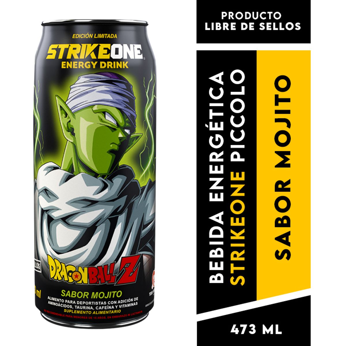 STRIKE ONE - Bebidas Energeticas Strikeone Dragon Ball Z Piccolo - Mojito 12u
