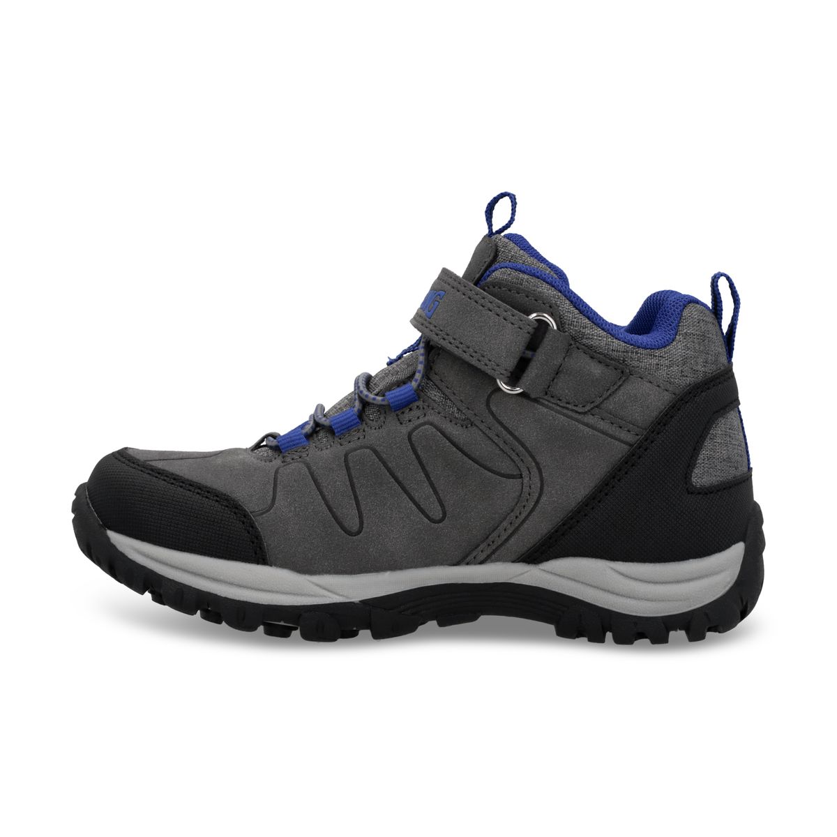 SPALDING - ZAPATOS OUTDOOR AKON KIDS GRIS - AZUL