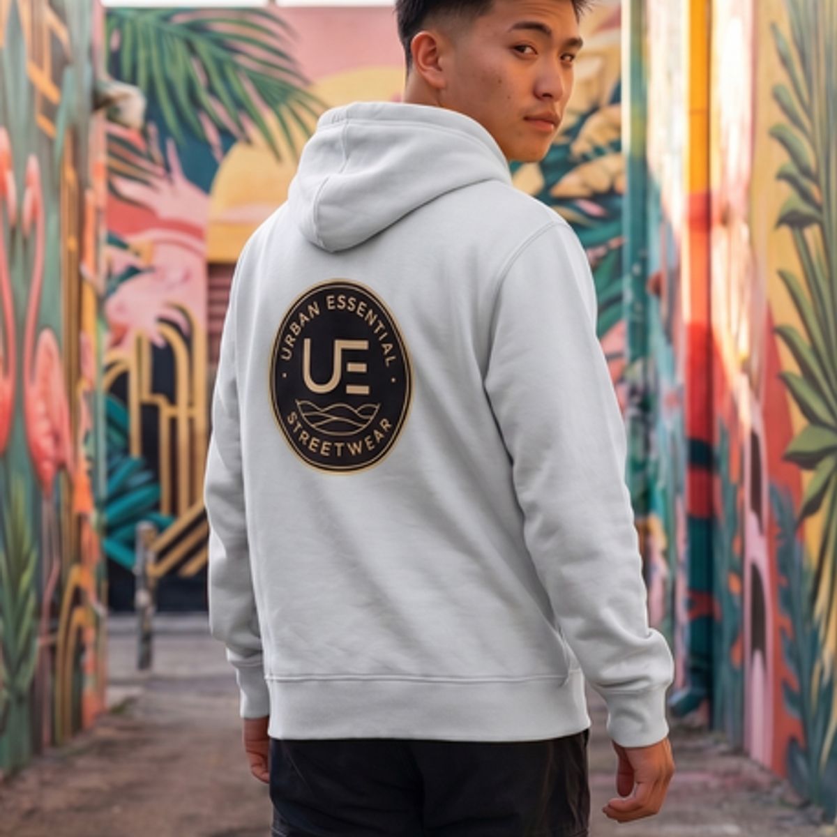 URBAN ESSENTIAL - POLERON CANGURO - STREETWEAR COLLECTION