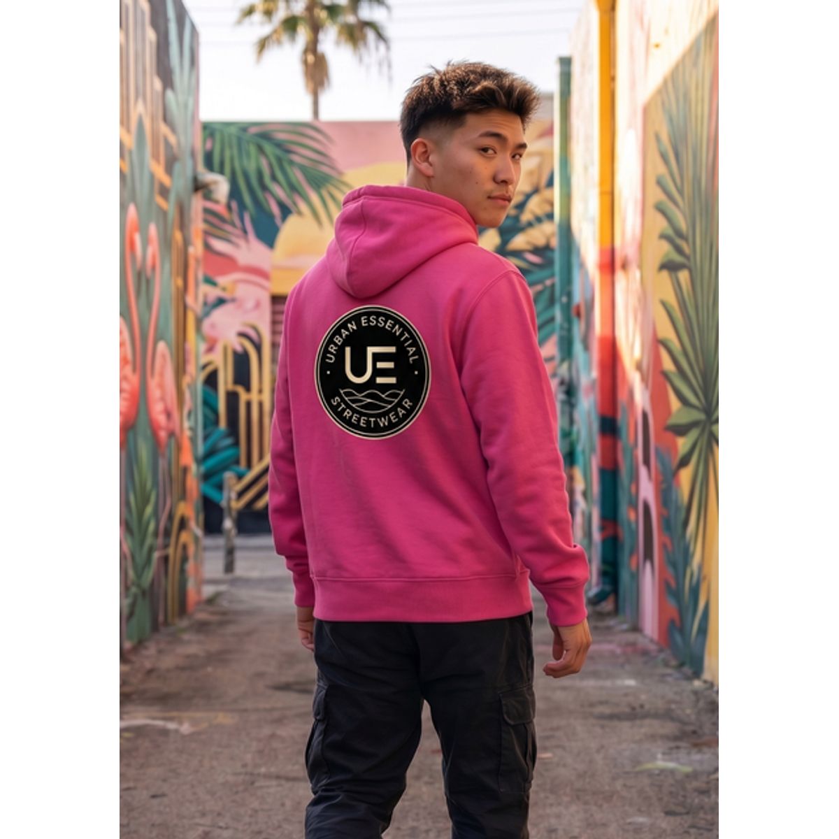 URBAN ESSENTIAL - POLERON CANGURO - STREETWEAR COLLECTION