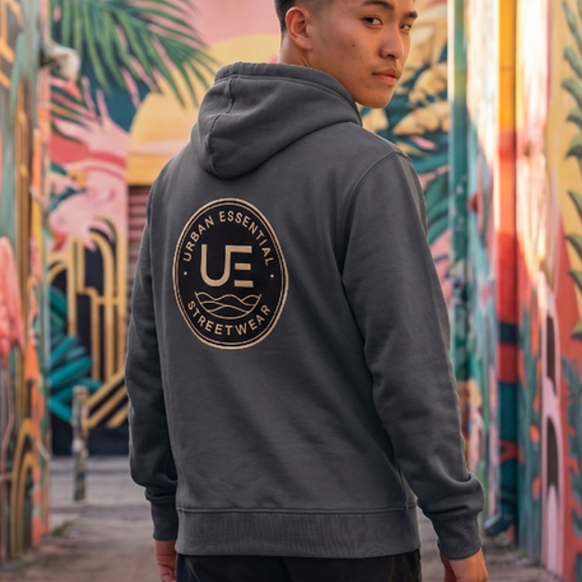 URBAN ESSENTIAL - POLERON CANGURO - STREETWEAR COLLECTION