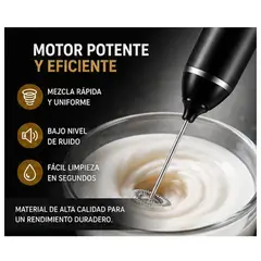 MOVI - Batidor de Café USB Recargable 3 Velocidades Espumador de Leche Portátil