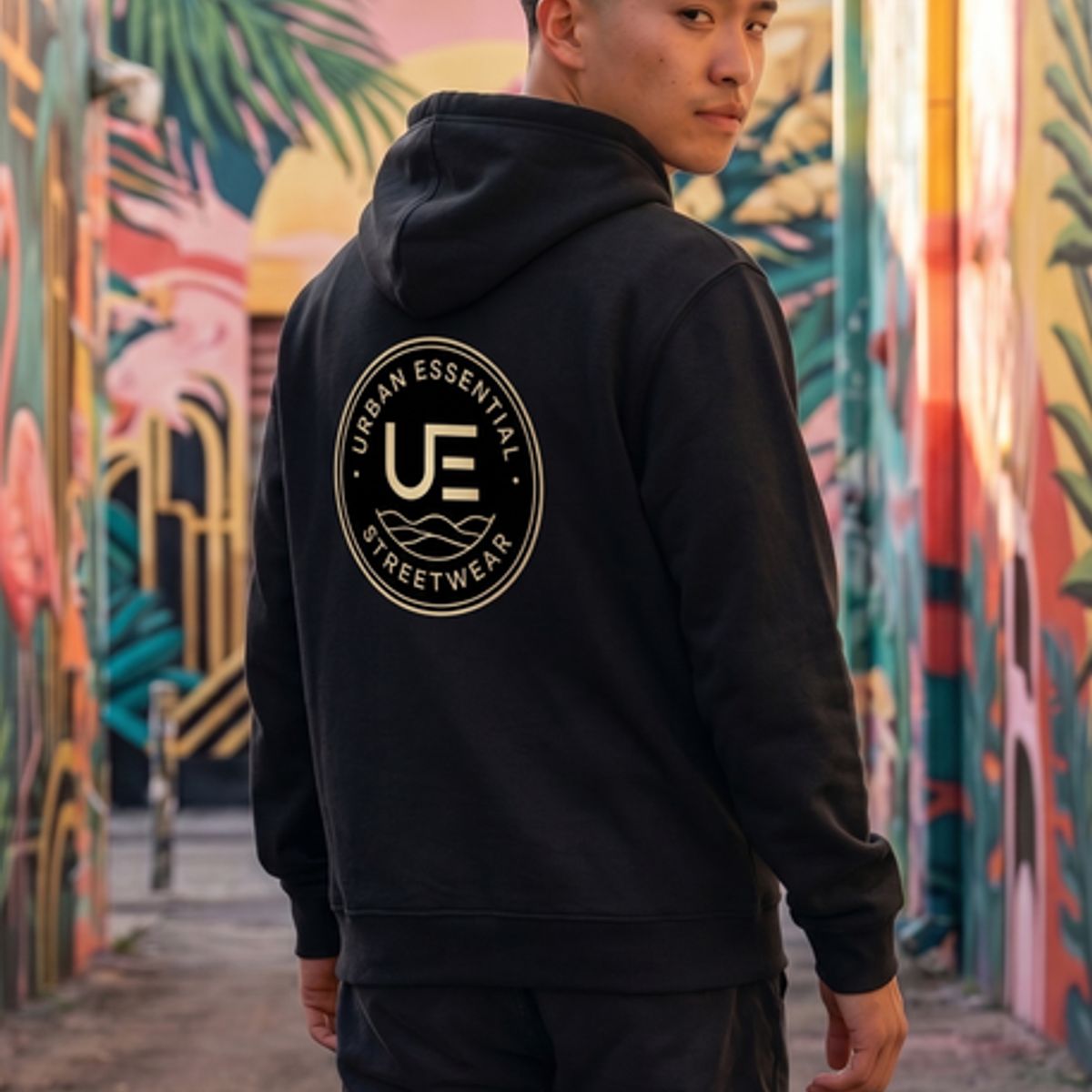 URBAN ESSENTIAL - POLERON CANGURO - STREETWEAR COLLECTION