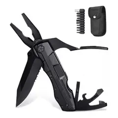 GENERICO - Kit Tactico Para Acampar Alilicate 16en1 Blck