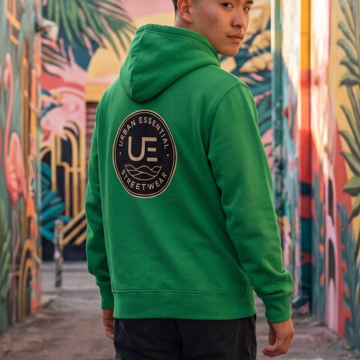 URBAN ESSENTIAL - POLERON CANGURO - STREETWEAR COLLECTION