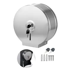 GENERICO - Dispensador Papel Higienico Jumbo Industrial Acero Inox