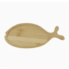 GENERICO - Bandeja de bambú con diseño de pez