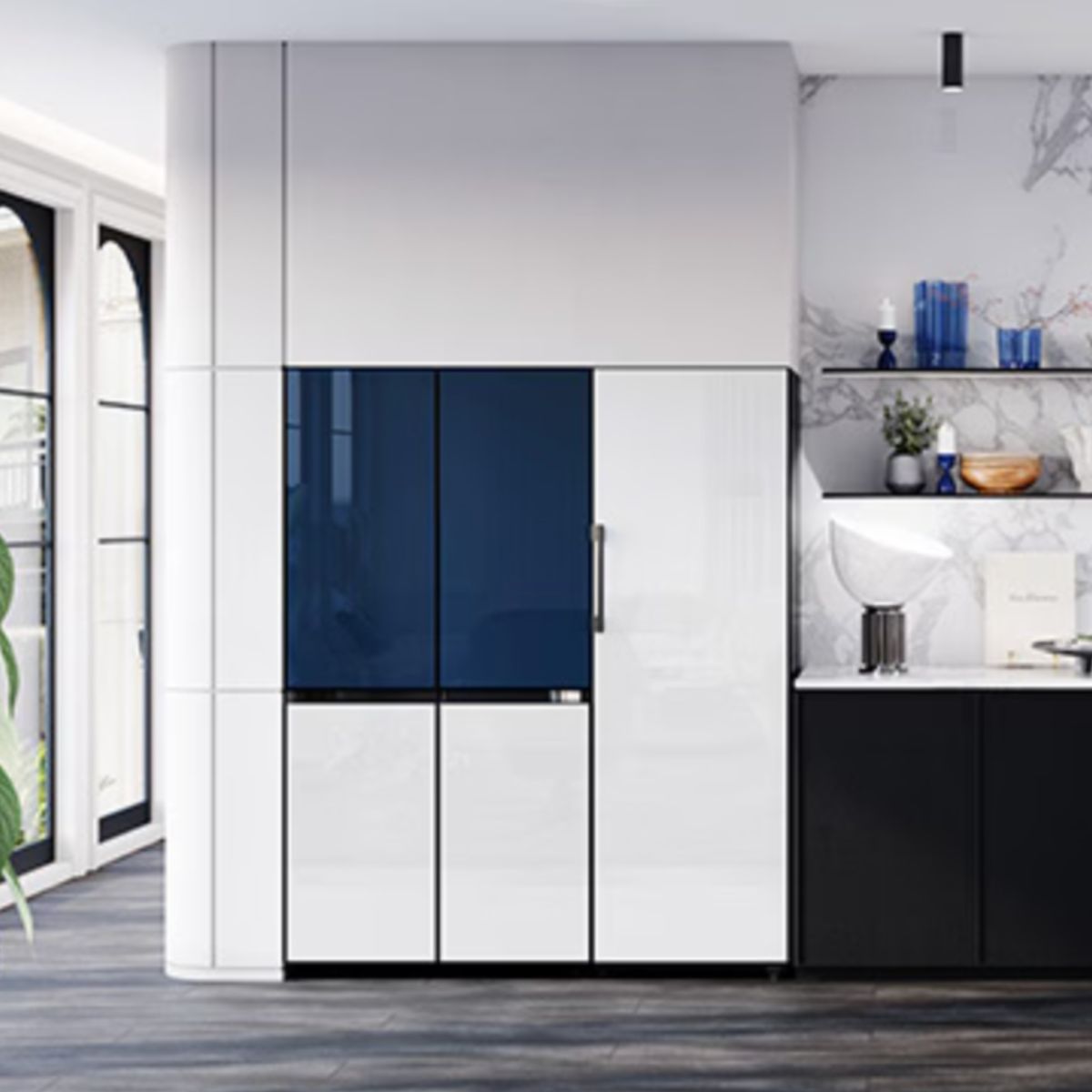 SAMSUNG - Panel Inferior Samsung Bespoke French Door Navy RA-F36