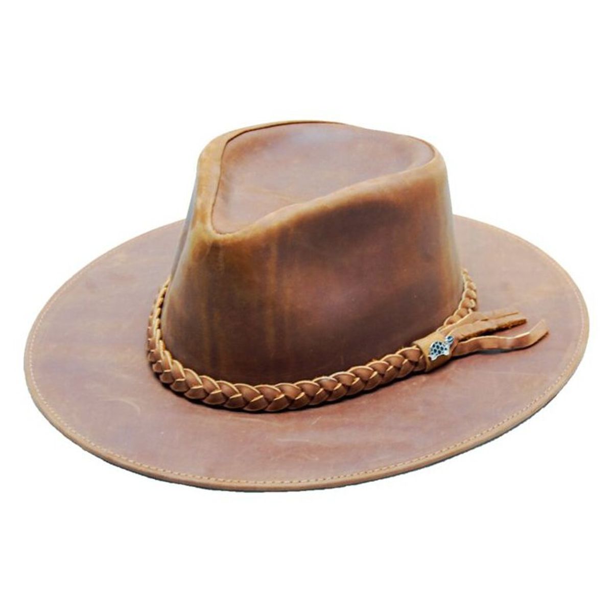 TORTUGAHAT - Sombrero De Cuero 100% Tortugahat Café Claro