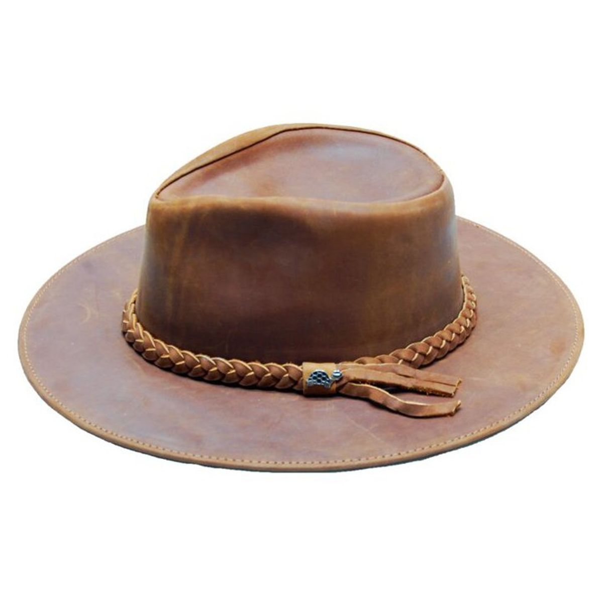 TORTUGAHAT - Sombrero De Cuero 100% Tortugahat Café Claro
