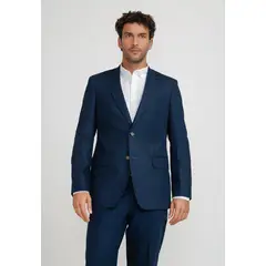 TRIAL - Chaqueta Hombre Lino Cesar Azul Marino