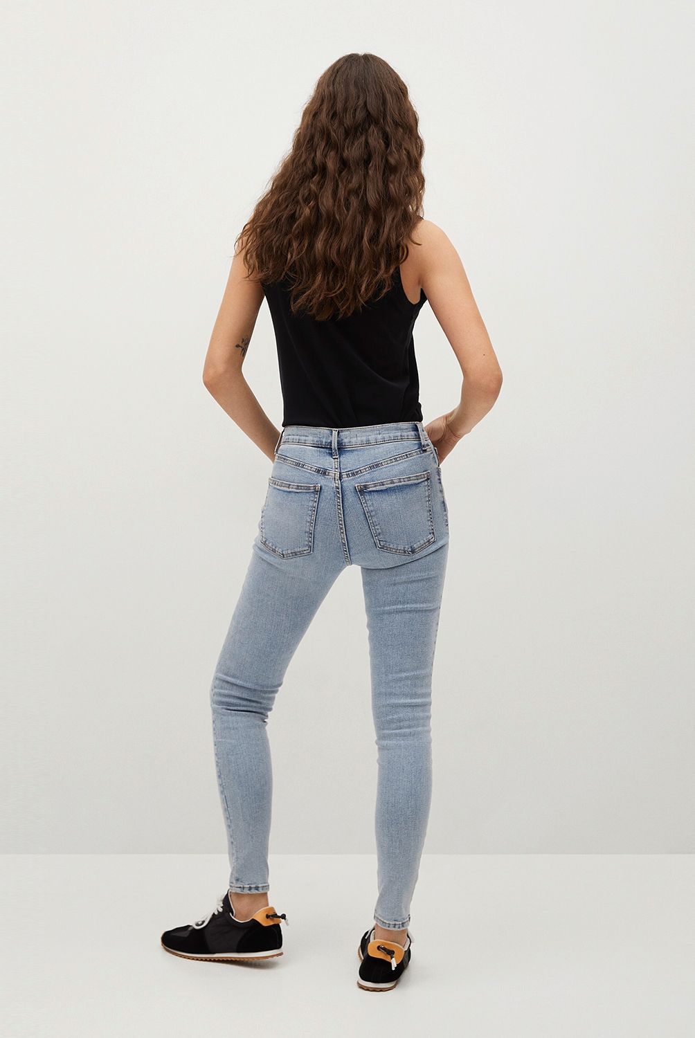 MANGO - Jeans Skinny Elsa Tiro Alto Mango