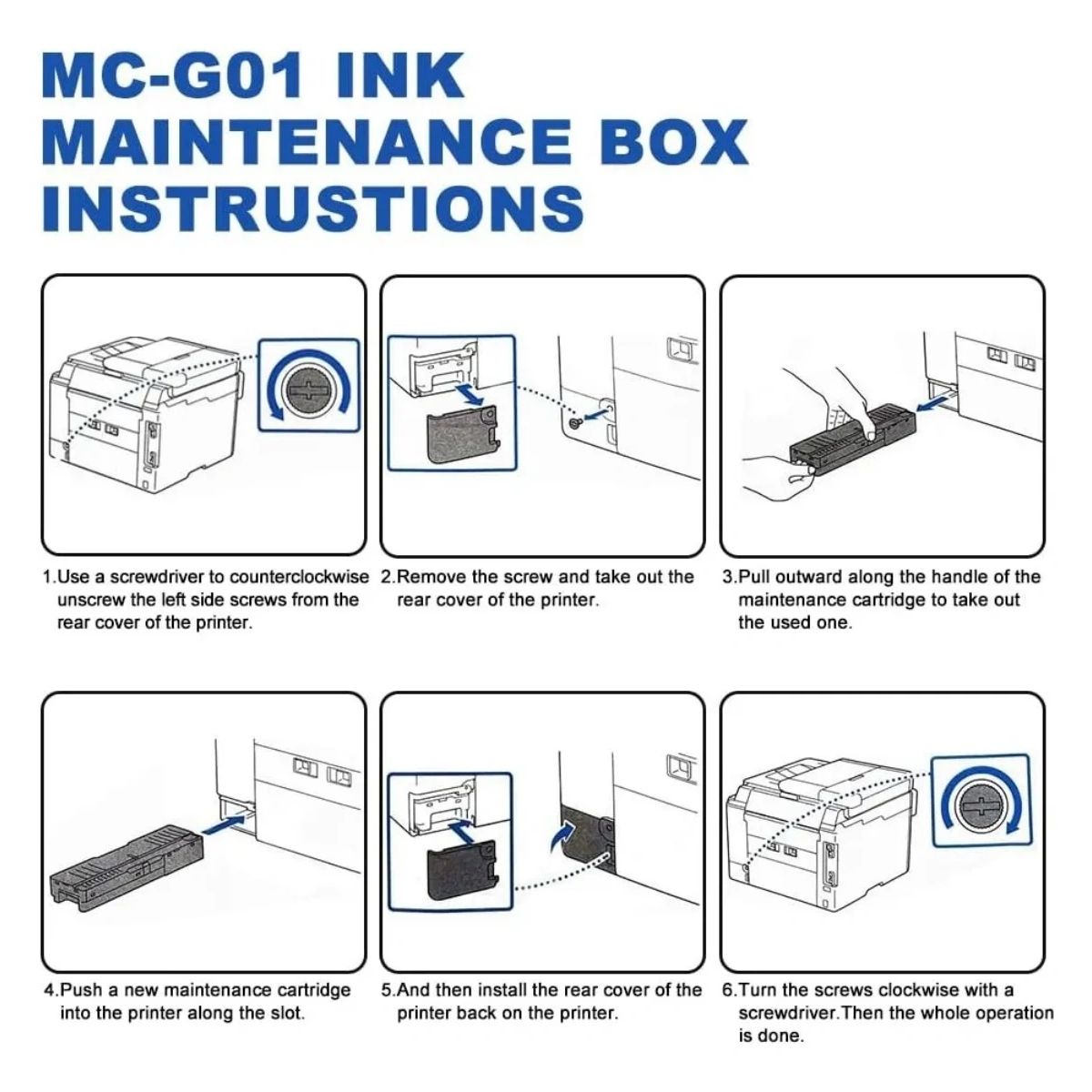 GENERICO - Cartucho Mantenimiento Para Canon Mc-g01 Gx7010 Gx6010