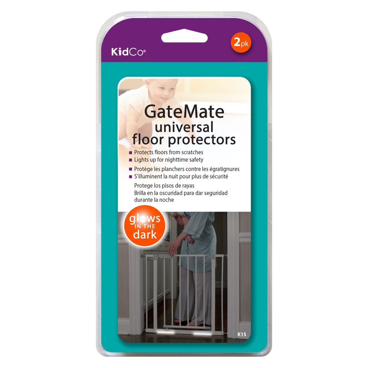 KIDCO - Pack De Protectores Para Piso (2 Unid) Rejas Kidco