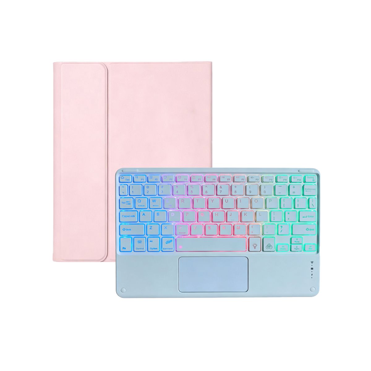 LENOVO - Tablet Lenovo Pad 11 2025 8+128GB 11" WIFI Gris+Teclado Rosa retroiluminado en color