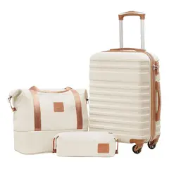 VERCI - Maleta Cabina 10 Kg Equipaje Chica Viaje Beige Viajes Avión