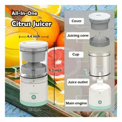 GENERICO - Exprimidor Jugo Citricos Portatil Carga Usb