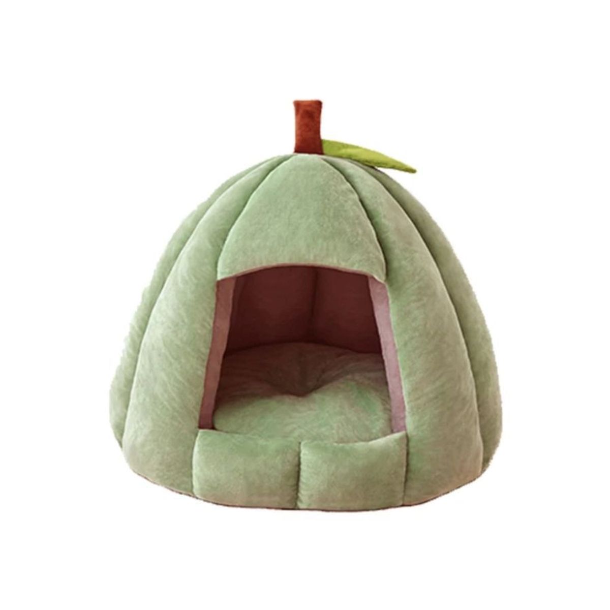 GENERICO - Cama Cueva Para Gatos Y Perros Diseño Calabaza Felpa Suave Talla S