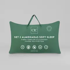 CIC - Set 2 Almohadas Microfibra 50x70