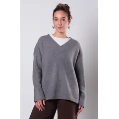 WADOS - SWEATER MANGA LARGA ESCOTE V
