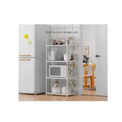 GENERICO - Rack Estante 4 Niveles Multiuso Hogar Blanco