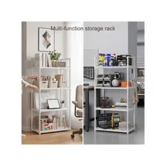 GENERICO - Rack Estante 4 Niveles Multiuso Hogar Blanco