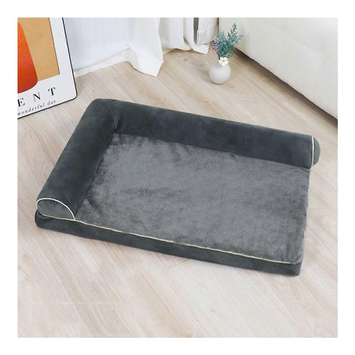 GENERICO - Cama Sofa Para Perros Y Gatos Felpa Suave Talla M 60x80cm